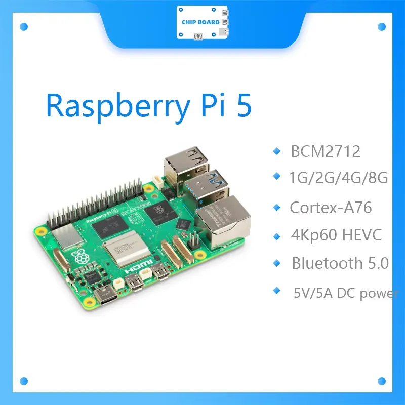 Raspberry Pi 5 8Gb Board - 라즈베리 파이 5 보드 Cortex-A76 리눅스