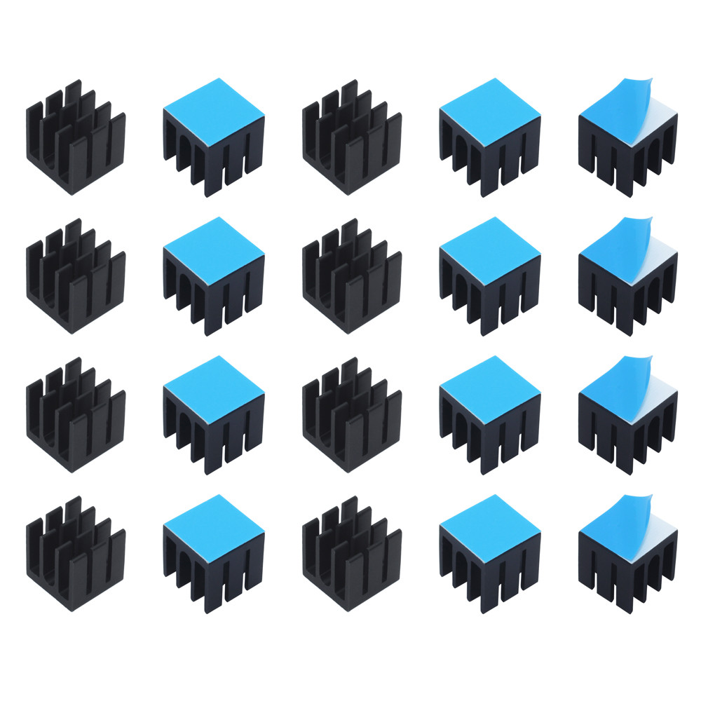 Raspberry Pi Water Cooling Kit - 12x12x12mm 50pcs 알루미늄 방열판 라디에이터 쿨러