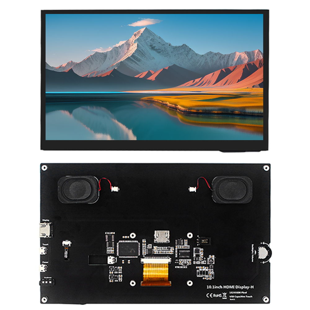라스베리 파이용 스테레오 스피커가 장착된 10.1인치  - Raspberry Pi 10.1 Inch Capacitive Touch Screen Ips 리뷰 및 가격
