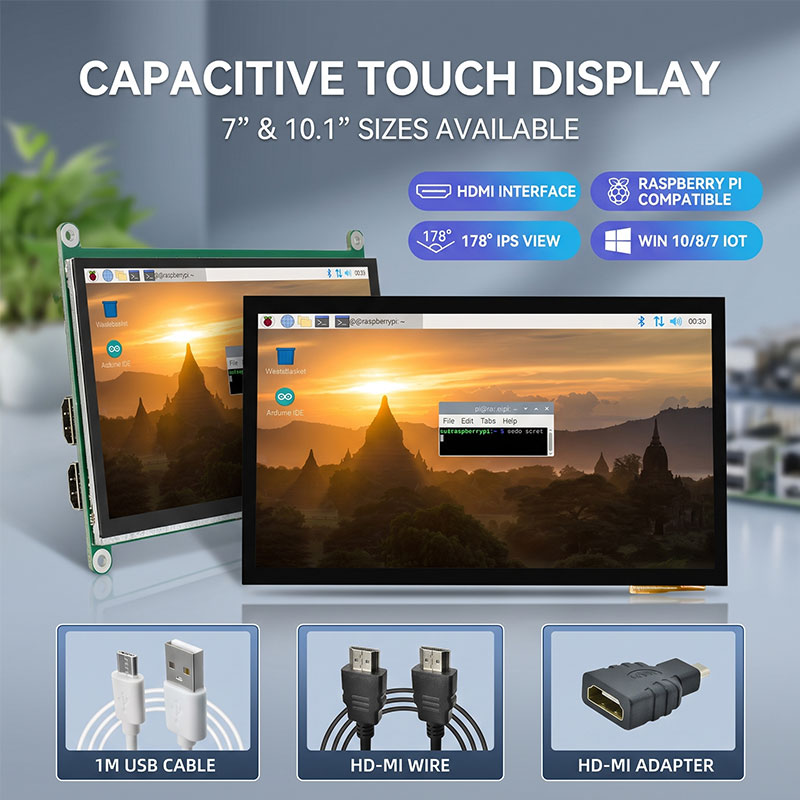 IPS HDMI 터치 디스플레이 7 10.1인치 4B  - Raspberry Pi 10.1 Inch Capacitive Touch Screen Ips 리뷰 및 가격