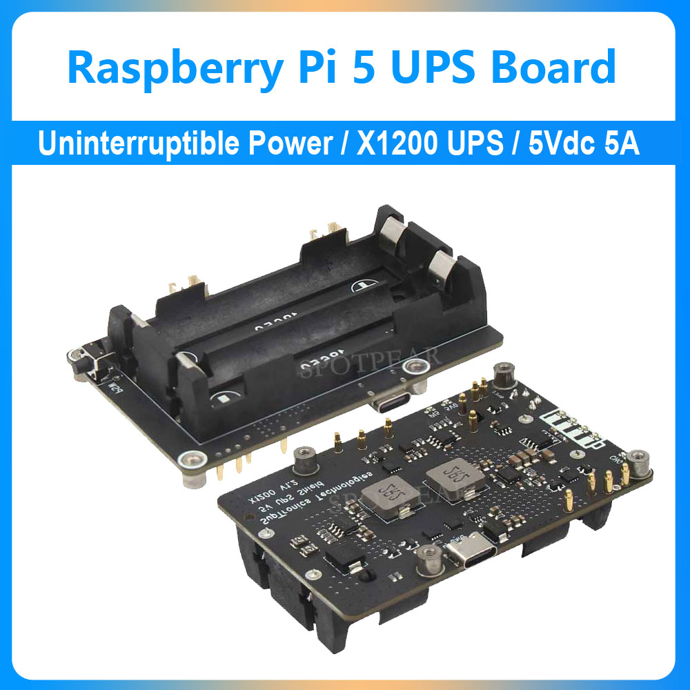 라즈베리 파이 5 UPS 확장 보드 무정전 전원 공급  - Raspberry Pi Uninterrupted Power Supply Ups 18650 리뷰 및 가격