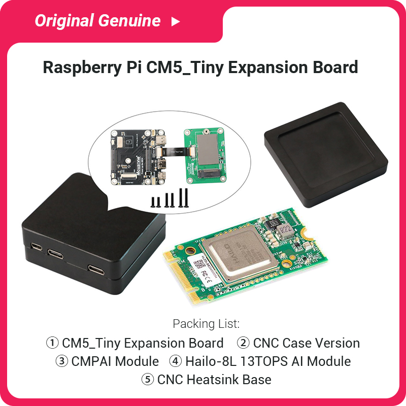 Hailo 8L AI 모듈 CNC 케이스가 포함된 완벽 - Raspberry Pi Ai Kit Hailo-8L 리뷰 및 가격